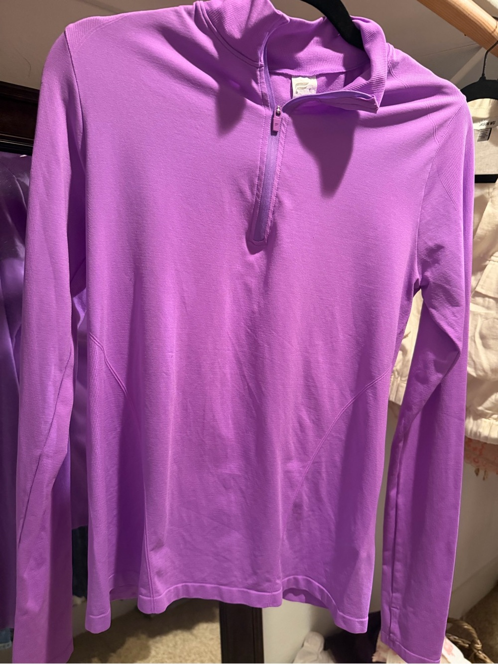 Fabletics - Women’s Purple Quarter-Zip Performance Top